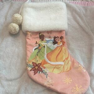 Disney Princess Holiday Stocking with White Cuff